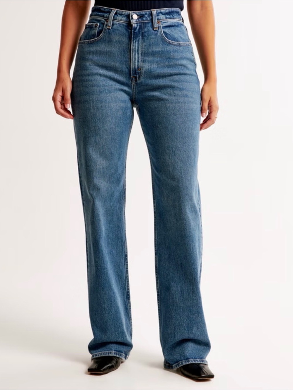 Abercrombie & Fitch Curve Love High-Rise 90’s Relaxed Jeans - Picture 3 of 5